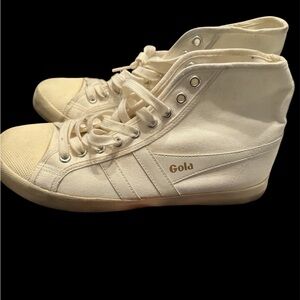 Gola | CLA205 Coaster High-Top White Canvas Sneaker US Womens Sz. 10